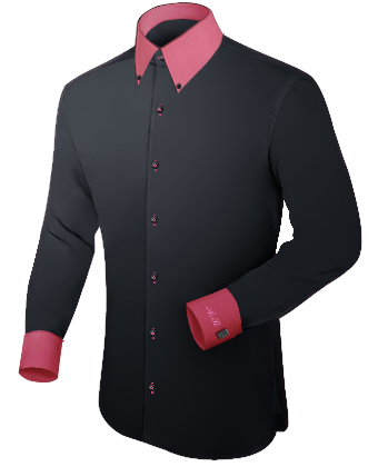 Black Slim Fit Dress Shirt