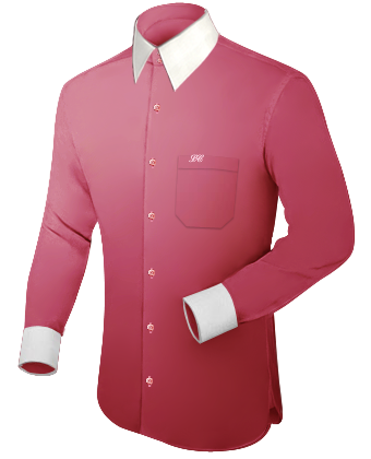 Contrast Collar Shirt