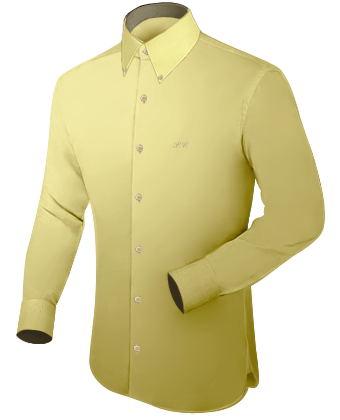Mens Designer Short Sleeve Shirts with French Collar 1 Button