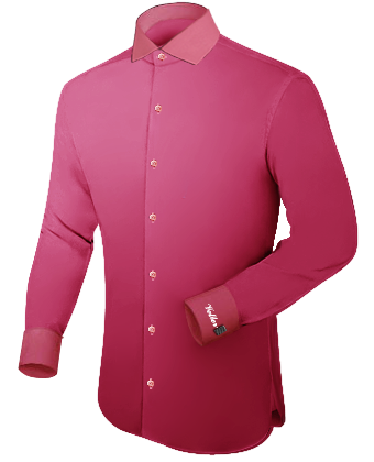 Point Collar Dress Shirts with English Collar
