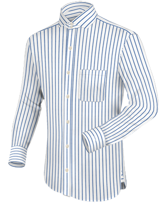 Big Man Dress Shirt with Italian Collar 2 Button