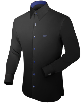 Custom Fitted Dress Shirt with French Collar 2 Button