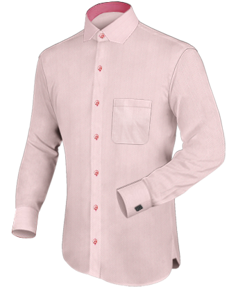 Custom Fitted Dress Shirts with Modern Collar