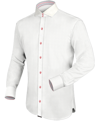 Tailored Dress Shirts with Italian Collar 2 Button