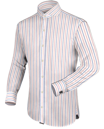 Men Dress Shirt with Cut Away 1 Button