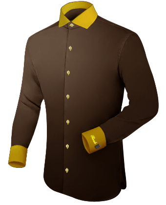 Mens Shirt with Italian Collar 1 Button