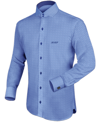 Big Mens Shirts with Italian Collar 2 Button