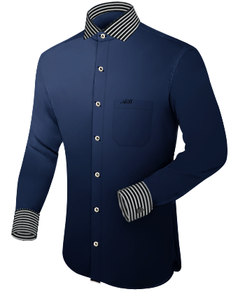 Slim Dress Shirts with Italian Collar 1 Button