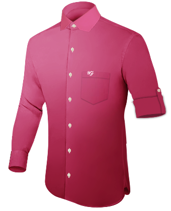 Slim Fit Dress Shirts with Modern Collar