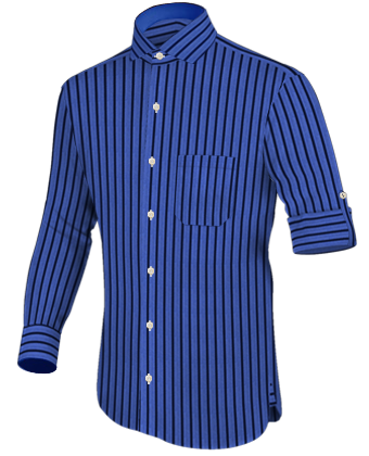 Uniform Shirts with Italian Collar 1 Button
