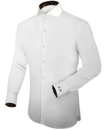 Cheap Mens Dress Shirts with Cut Away 2 Button
