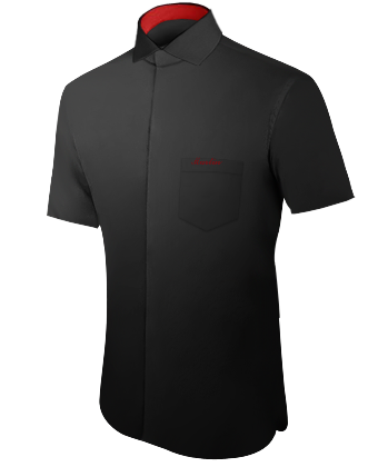 Men's Formal Shirts with Italian Collar 1 Button