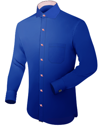 Mens French Cuff Shirt with English Collar