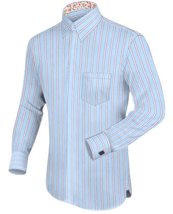 Banded Collar Shirts For Men with Band