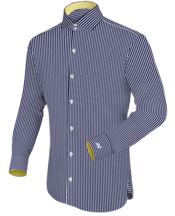 Big And Tall Shirts with Italian Collar 2 Button