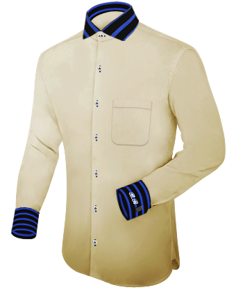 Big And Tall Shirt with Italian Collar 1 Button