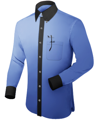 Mens Western Shirts with Hidden Button