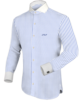Collared Shirts with Cut Away 1 Button