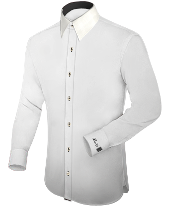 Mens Big And Tall Shirts with French Collar 1 Button