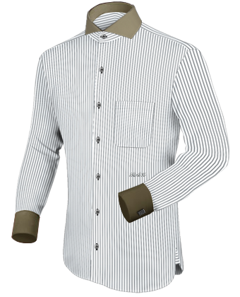 Mandarin Collar Dress Shirts with Band