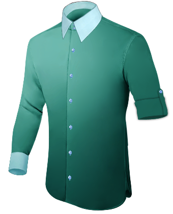 Mens Shirts Online with French Collar 2 Button