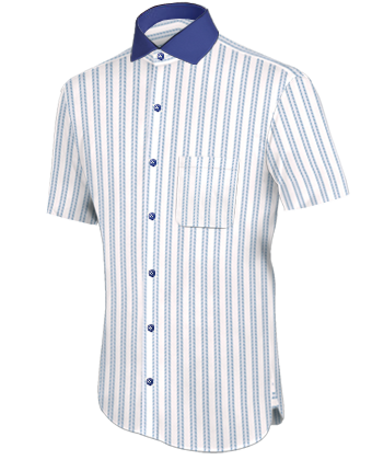 Tailored Business Shirts with Italian Collar 1 Button