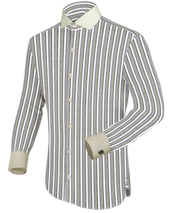 Aqua Blue Tailored Shirt with English Collar