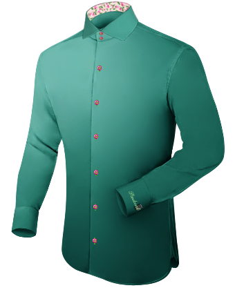 Cheap Tailor Fitted Shirts For Men with Italian Collar 2 Button