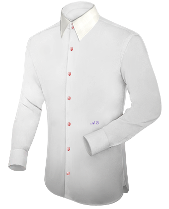 Cheap Tailor Made Shirts with French Collar 2 Button