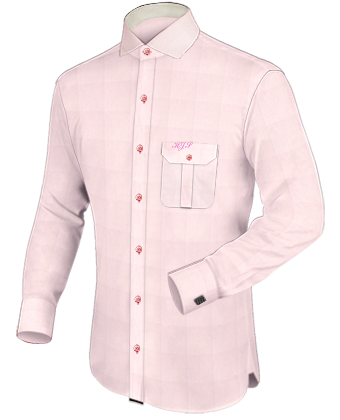 Discount Tailored Shirts with Italian Collar 1 Button
