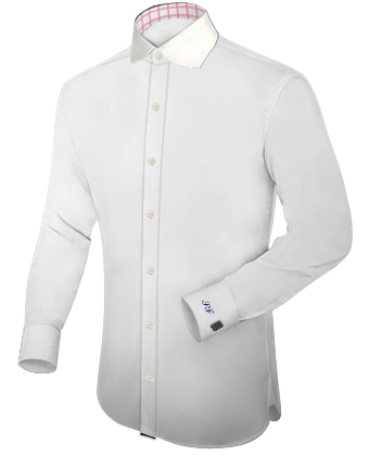 French Cuff Dress Shirts Tailor with English Collar