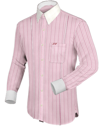 Mens Shirt Tailoring with French Collar 1 Button