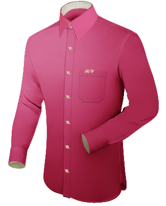 Mens Shirts Tailored Malaysia with French Collar 2 Button