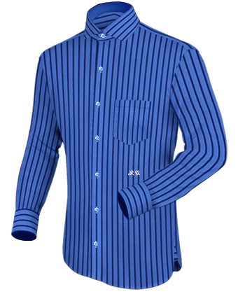 French Cuff Shirts With Buttondown Collars with Italian Collar 1 Button