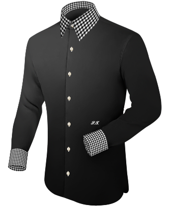 Mens Tailored Ivory Shirt with Italian Collar 1 Button