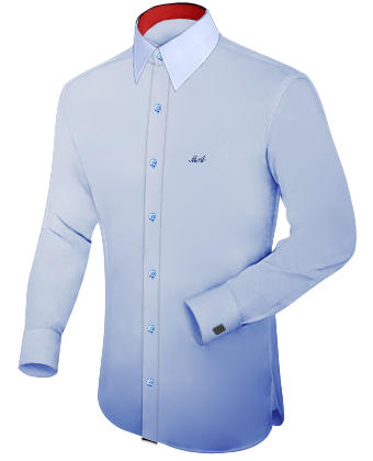 Online Tailored Dress Shirts with French Collar 1 Button