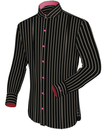Order Tailor Made Shirts with Italian Collar 2 Button