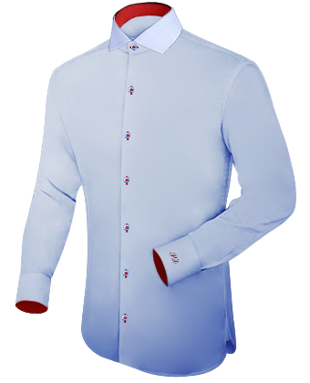 Tailor Made Shirts Made In Folsom Ca with Italian Collar 1 Button
