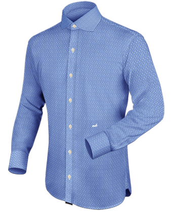 Tailor Made Silk Shirts For Men with English Collar