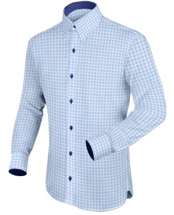 Tailor Mans Shirt with French Collar 1 Button