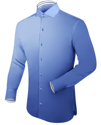 Tailored Banded Collar Shirt with Italian Collar 2 Button