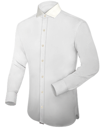 Tailored Dress Shirts Discount with Italian Collar 1 Button