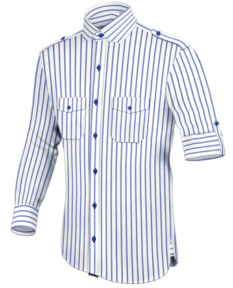 Tailored Shirts With Extra Long Sleeves with Modern Collar