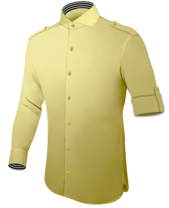 Buy Custom Shirts Online with Cut Away 1 Button