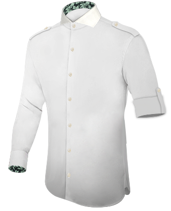Buy Oxford Shirts Custom Design Monogram Online Uk Ireland with Cut Away 1 Button