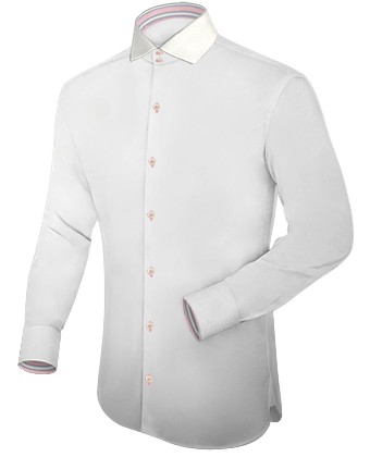 Chinese Custom Dress Shirts with Italian Collar 2 Button