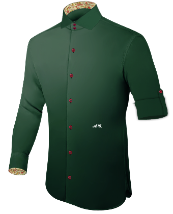 Custom Dress Shirts Canada with Italian Collar 2 Button