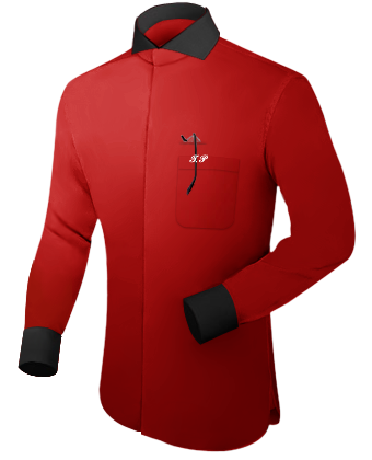 Custom Dress Shirts Kansas City with Cut Away 1 Button