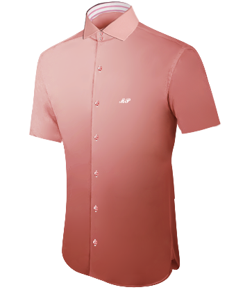 Custom Embroidered Dress Shirts with Italian Collar 2 Button