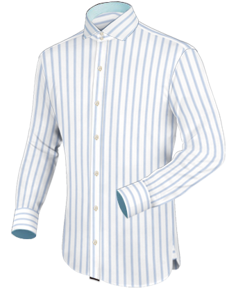 Custom Evening Shirts with Italian Collar 2 Button